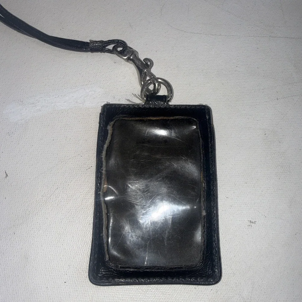 Coach Zebra Print ID Lanyard Holder
